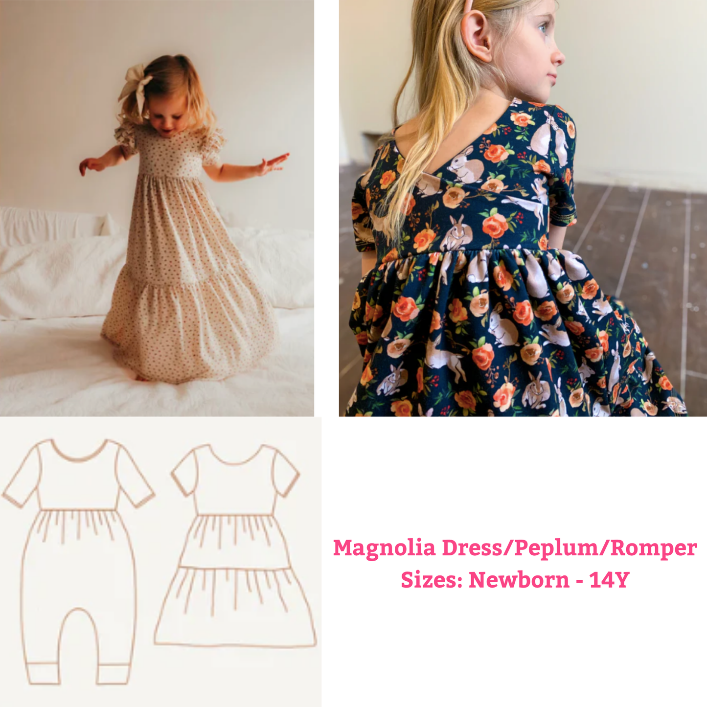 Magnolia Romper (Newborn-5T)