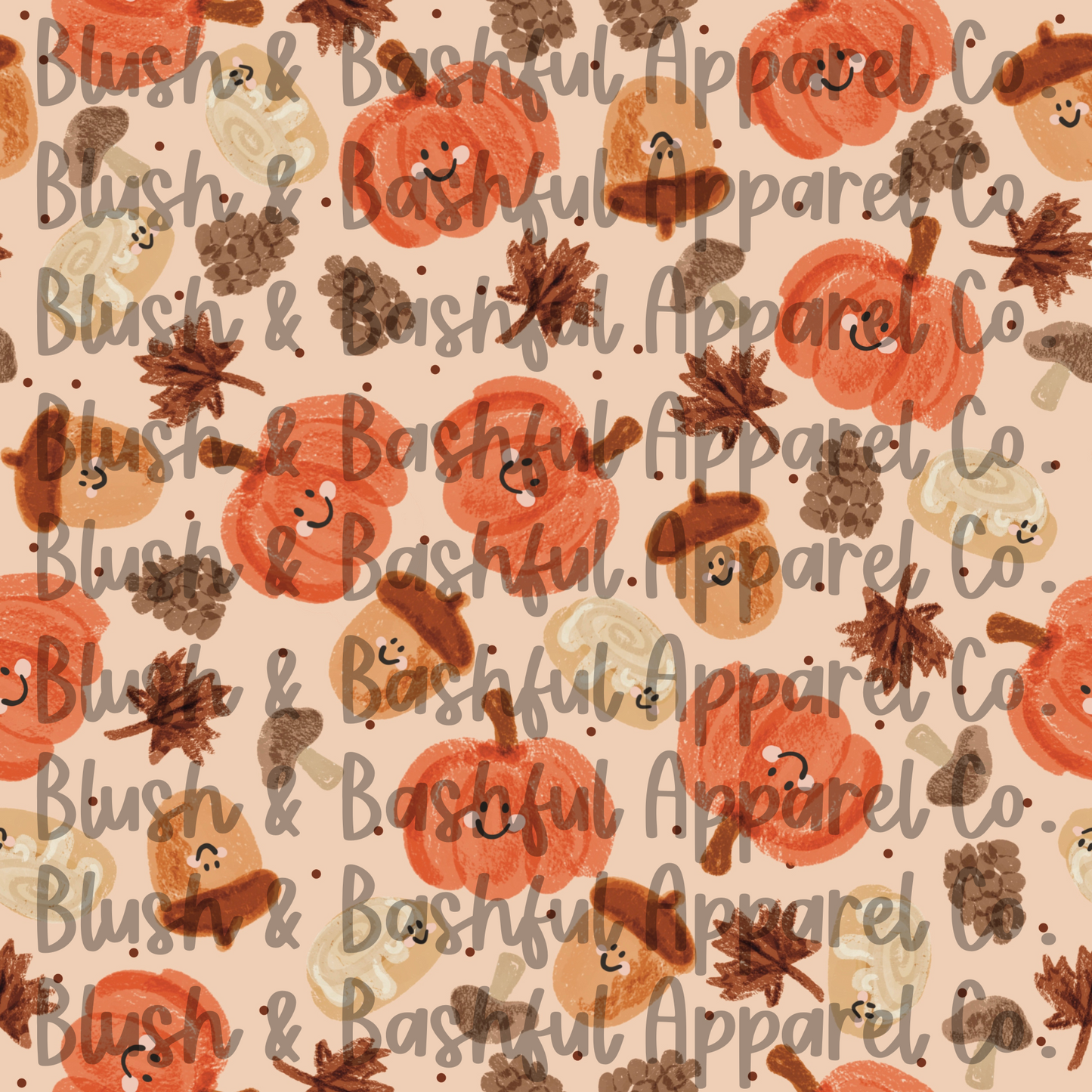 Cutesy Fall Pumpkin Print
