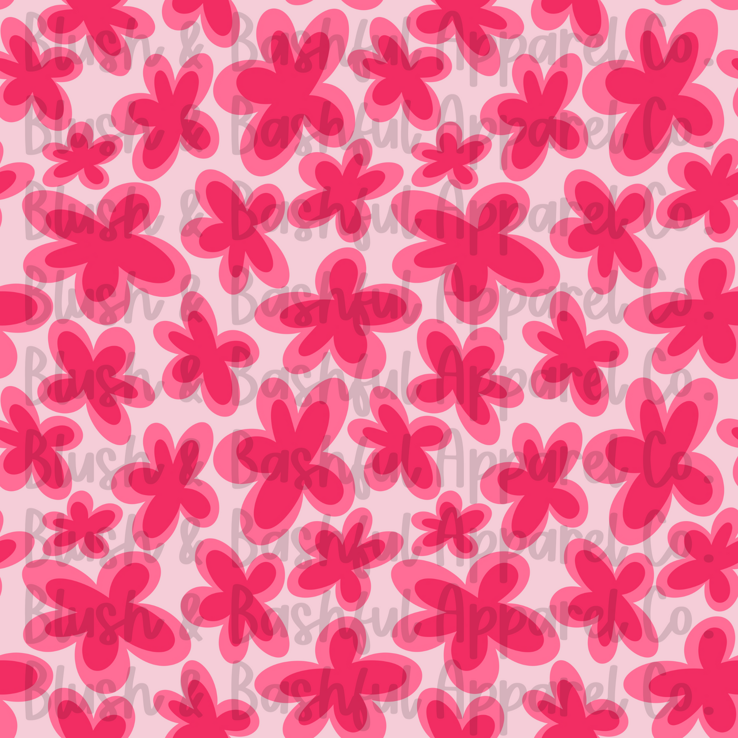 Pink Flower Power Print