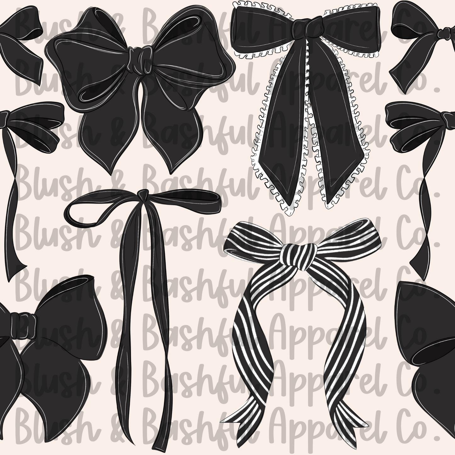 Black Coquette Bows