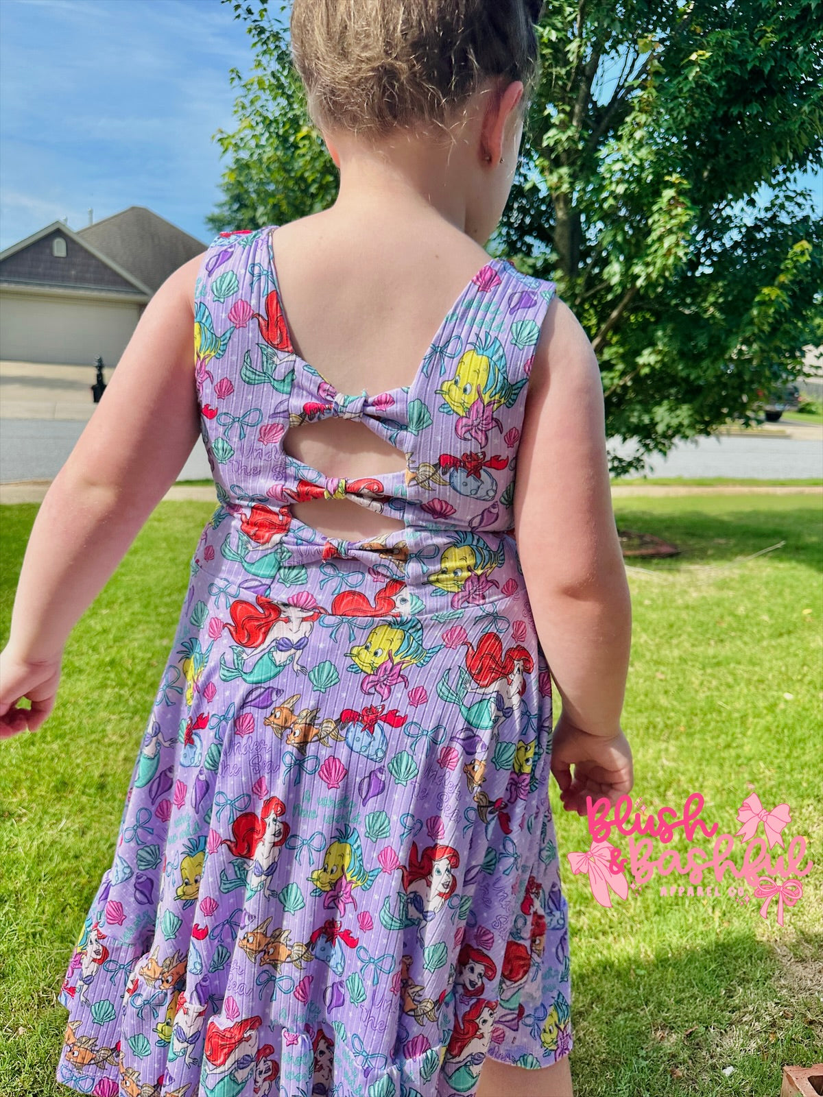 Aria Bow Back Twirl Dress