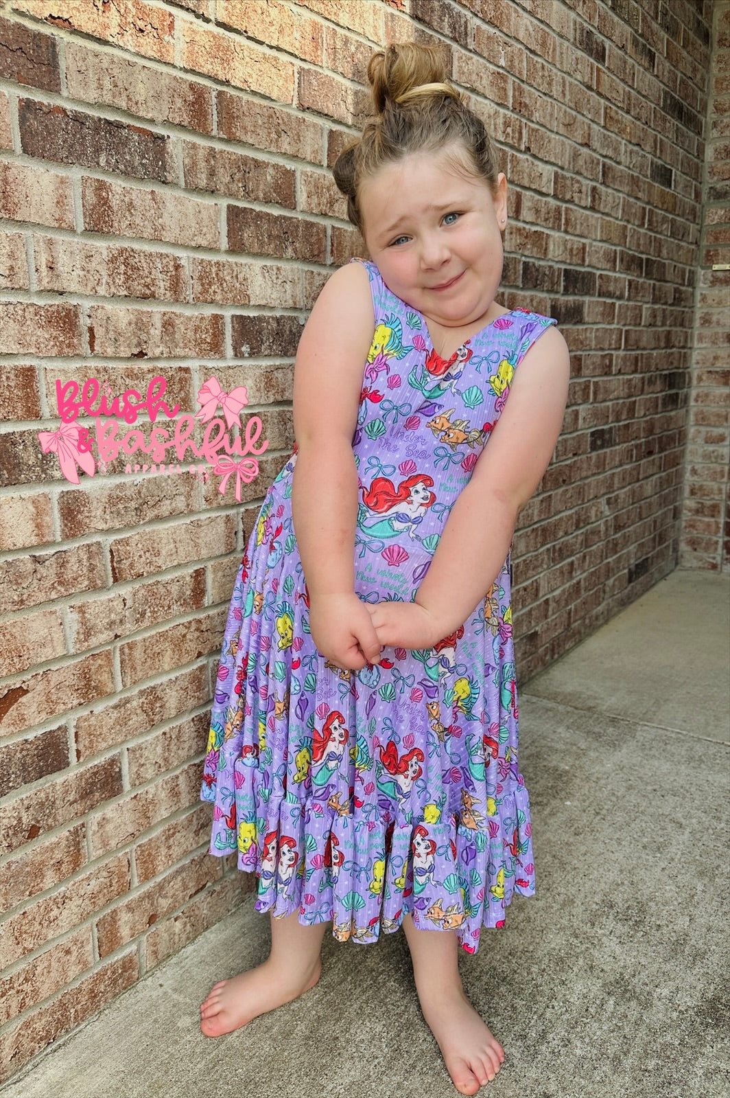 Aria Bow Back Twirl Dress
