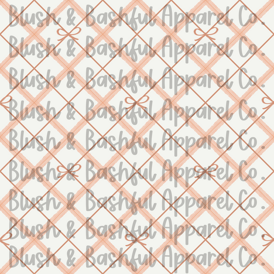 Pumpkin Coquette Stripe Bow Coord