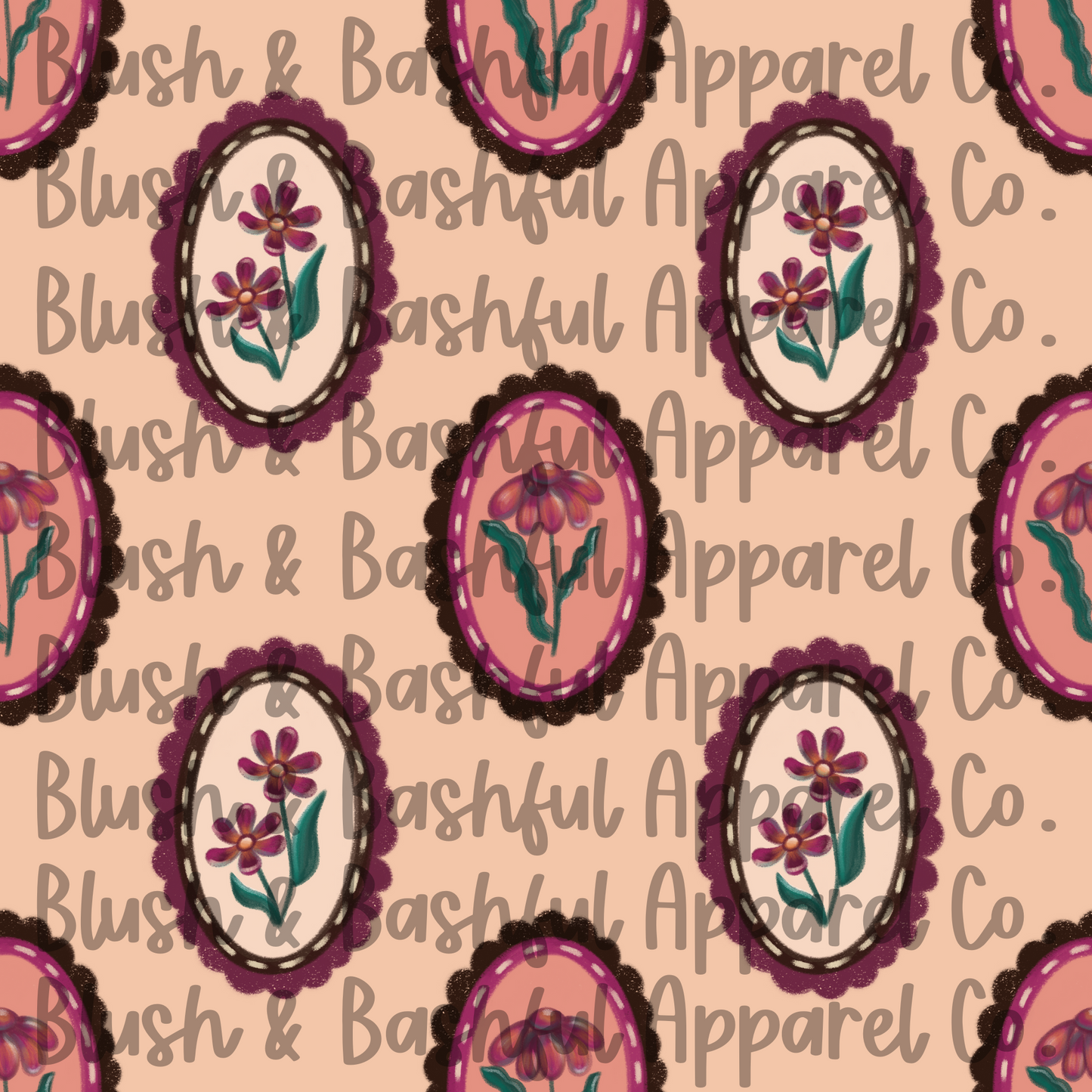Fall Floral Frames Print