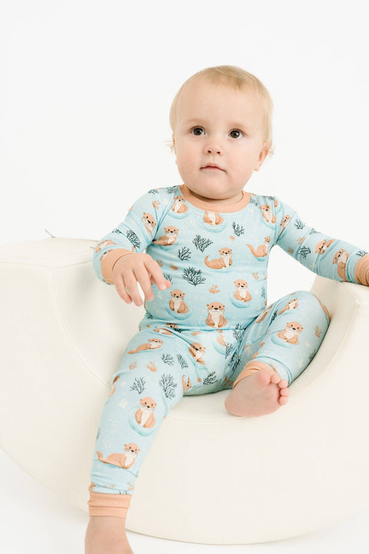 Otter Splash 2 Piece Bamboo Jammies Set