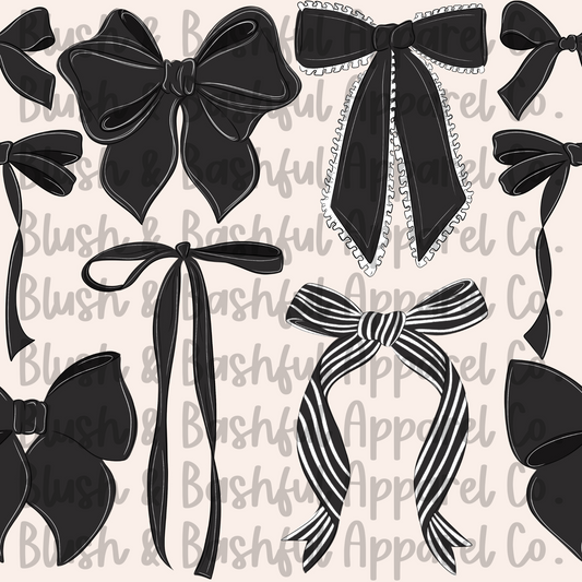 Black Coquette Bows