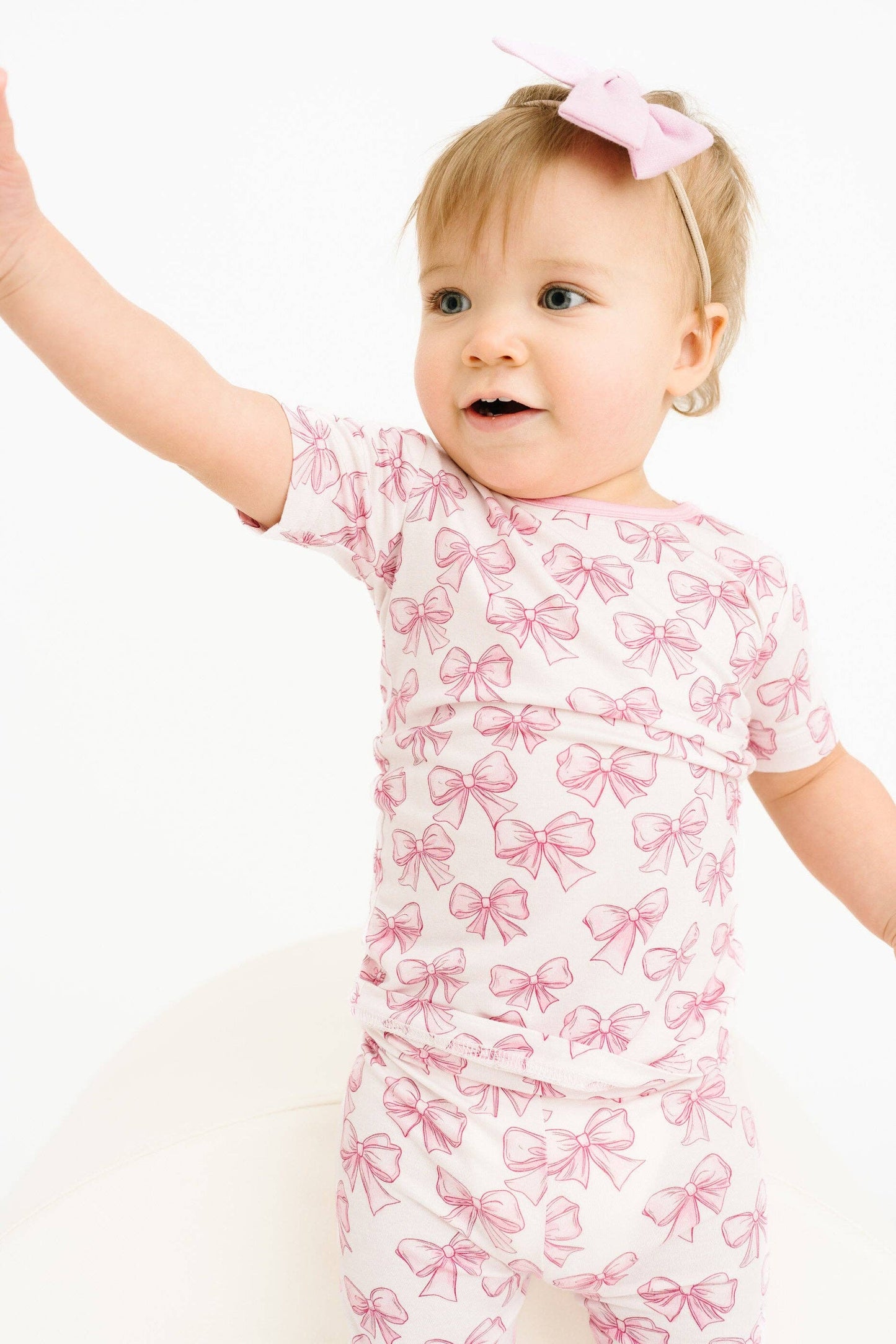 Pretty In Pink 2 Piece Short Sleeve Bamboo Set