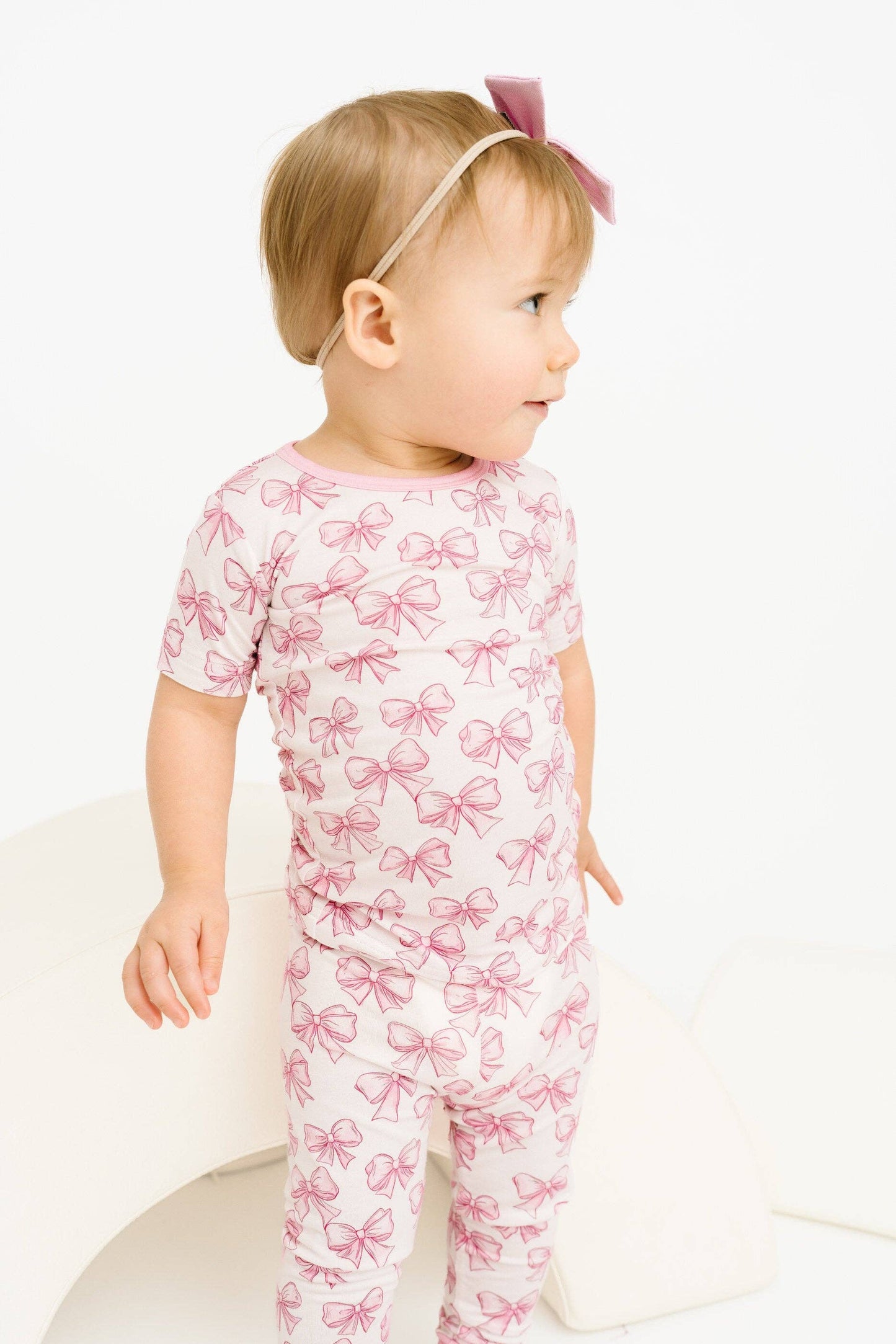 Pretty In Pink 2 Piece Short Sleeve Bamboo Set