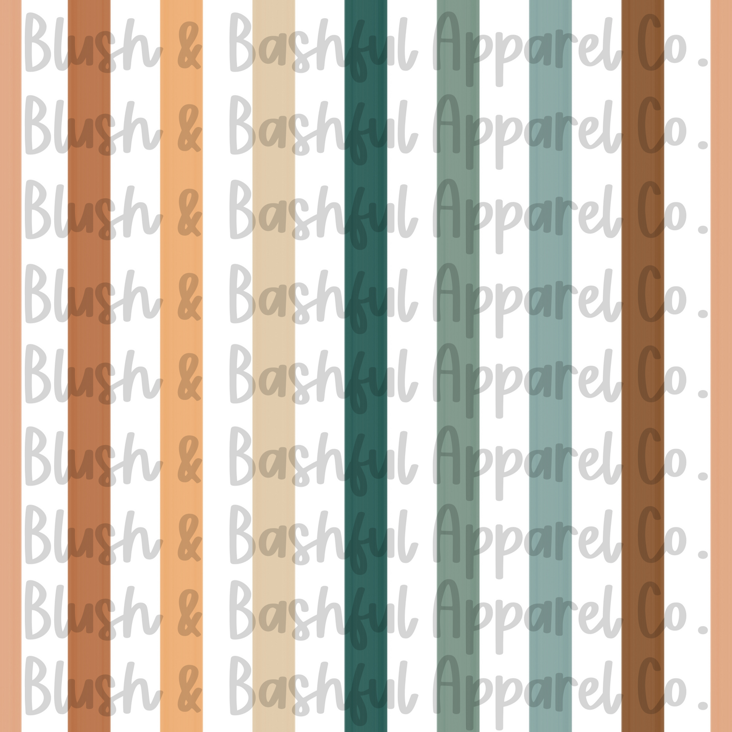 Green Pumpkin Cameo Stripe Coord