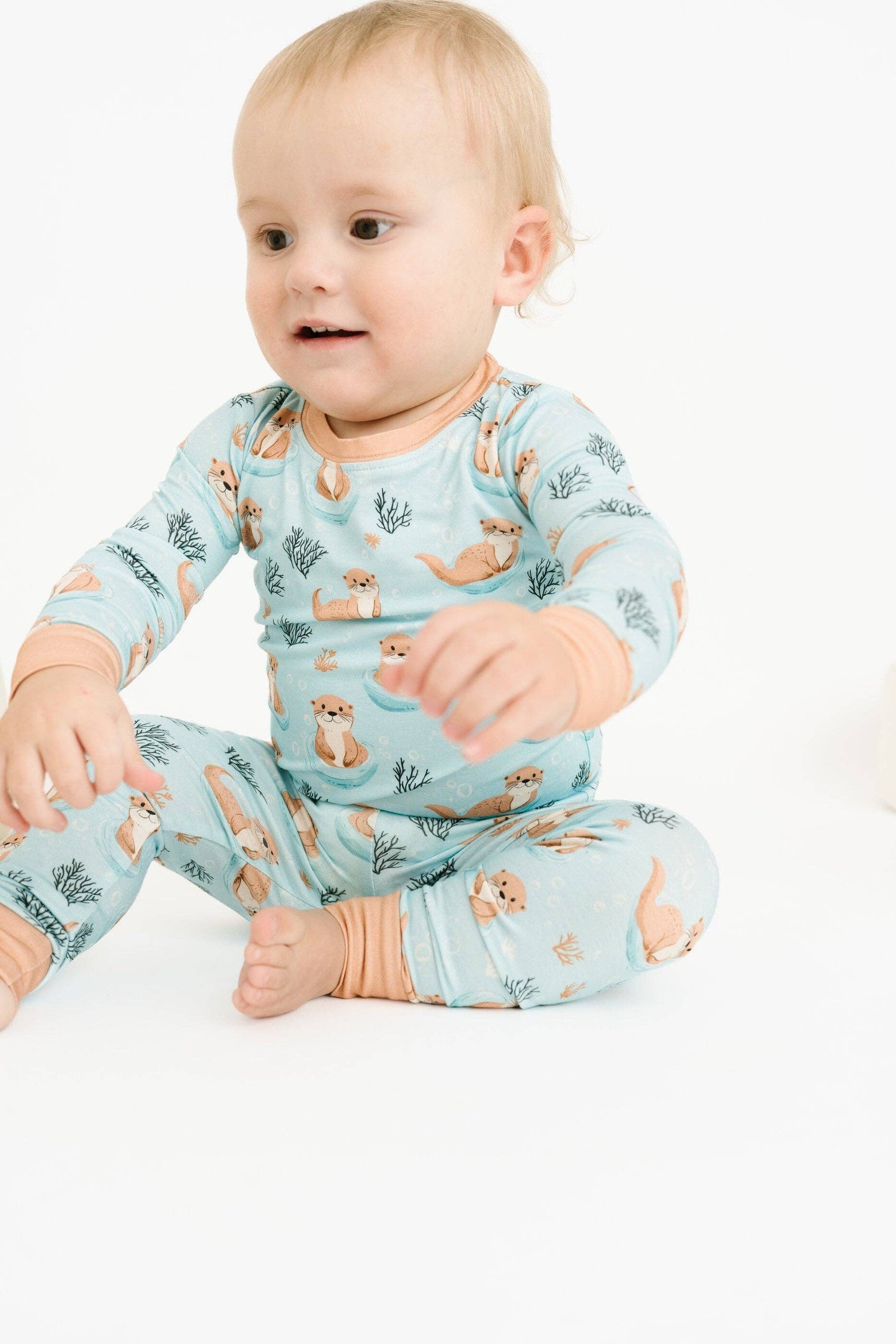 Otter Splash 2 Piece Bamboo Jammies Set