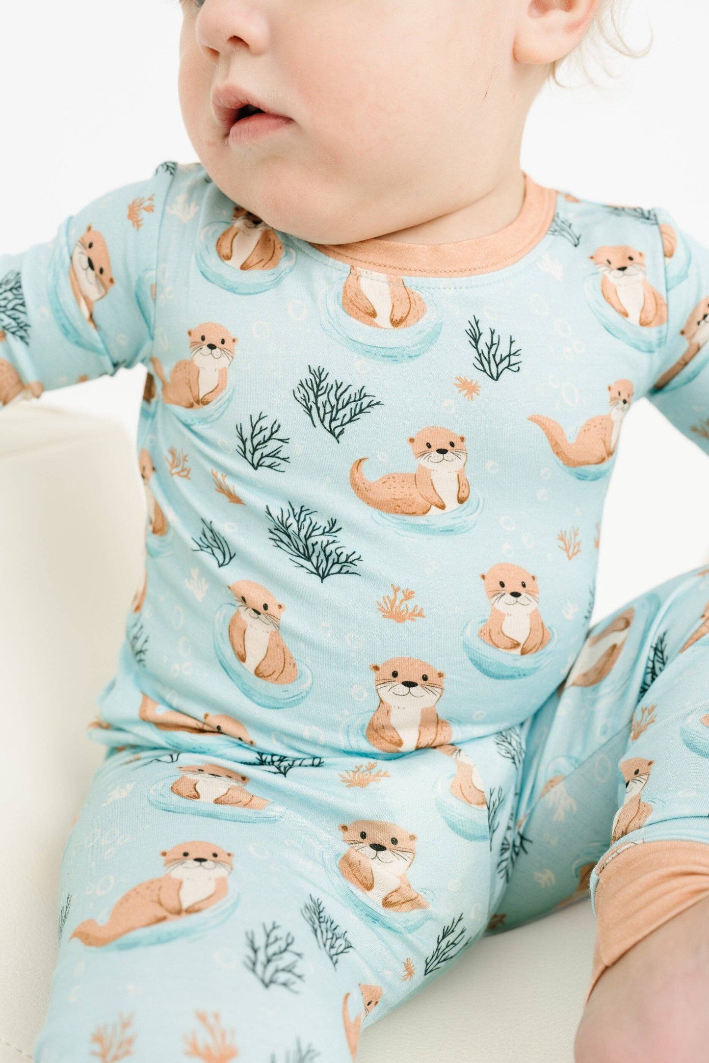 Otter Splash 2 Piece Bamboo Jammies Set