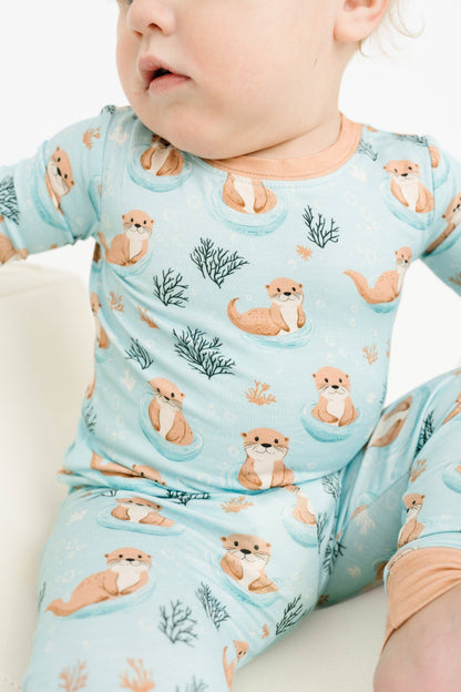 Otter Splash 2 Piece Bamboo Jammies Set