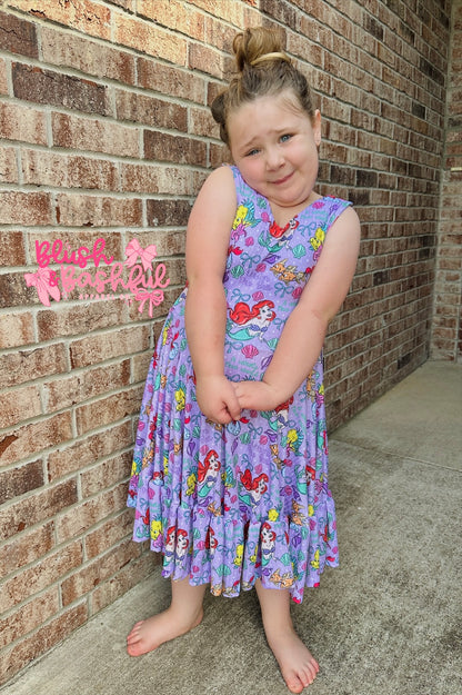 Aria Bow Back Twirl Dress